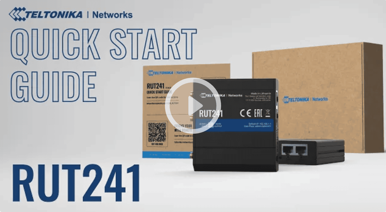 RUT241 Quick start guide video thumbnail